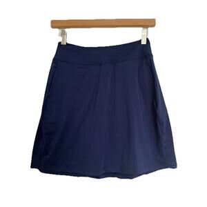 Yogipace Yoga Skirt Skort Navy Blue Pull On Sun Protection Size XS NWT